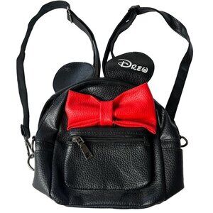 MINI Mickey‎ Mouse Ears Girls Backpack Leather Black